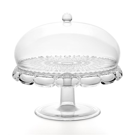 alzata con campana vanity trasparente
